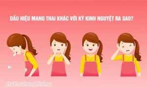 Dấu hiệu mang thai khác với kỳ kinh nguyệt ra sao?